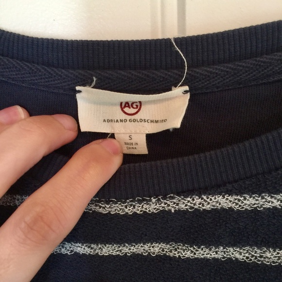AG Adriano Goldschmied Navy sweater shirt S - Picture 5 of 6